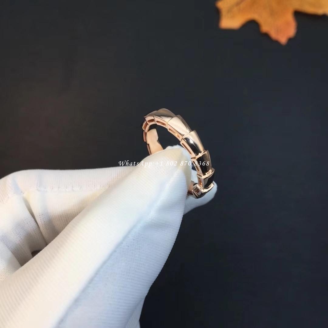 Bulgari Serpenti Viper wedding band in 18 kt rose gold Ref.: 349640