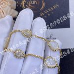 Boucheron Serpent Boheme Yellow Gold Diamond Pearl Bracelet JBT00734M - Image 4