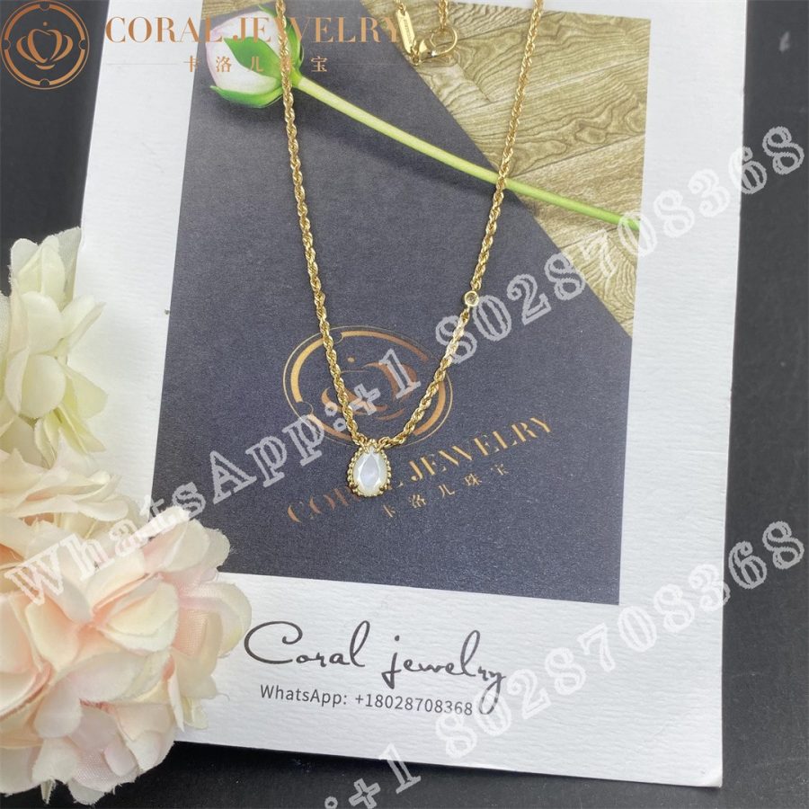Boucheron Serpent Bohème Pendant Yellow Gold Diamond Pearl  XS Motif JPN00626 - Image 7