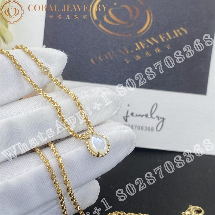 Boucheron Serpent Bohème Pendant Yellow Gold Diamond Pearl  XS Motif JPN00626 - Image 3