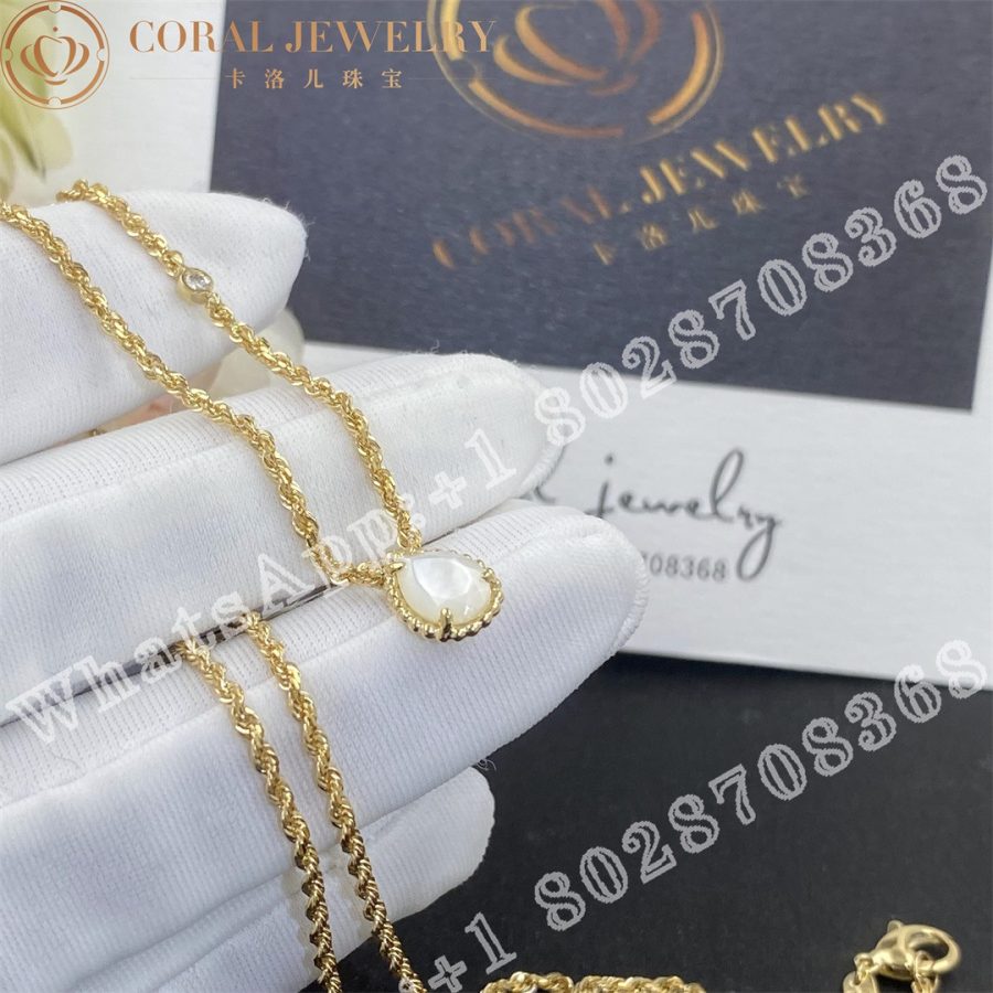 Boucheron Serpent Bohème Pendant Yellow Gold Diamond Pearl  XS Motif JPN00626 - Image 4