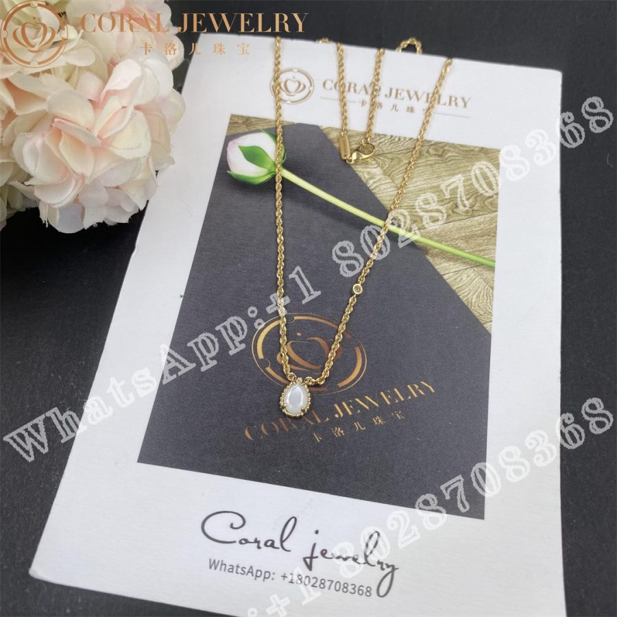 Boucheron Serpent Bohème Pendant Yellow Gold Diamond Pearl  XS Motif JPN00626 - Image 5