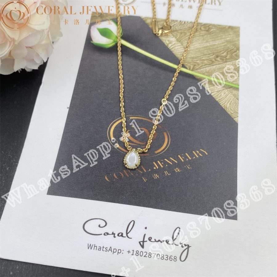 Boucheron Serpent Bohème Pendant Yellow Gold Diamond Pearl  XS Motif JPN00626 - Image 6