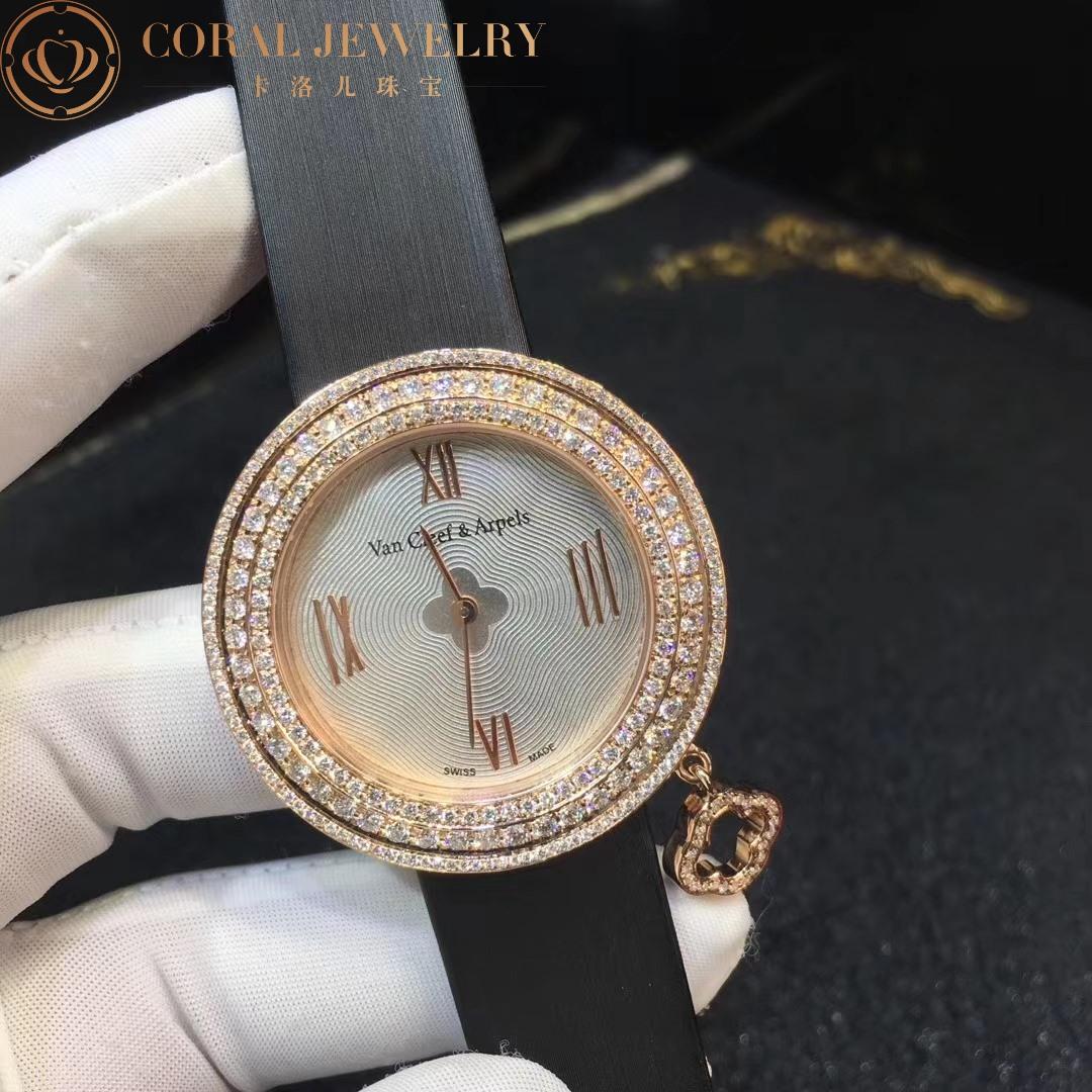 Van Cleef & Arpels Charms watch, 25 mm Rose gold, Diamond