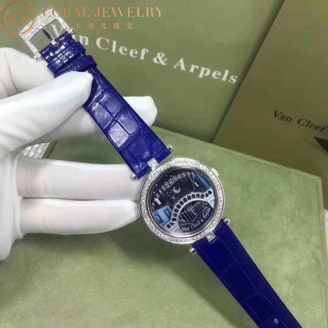 Van Cleef & Arpels Lady Arpels Pont des Amoureux watch White gold, Diamond VCARO8TY00