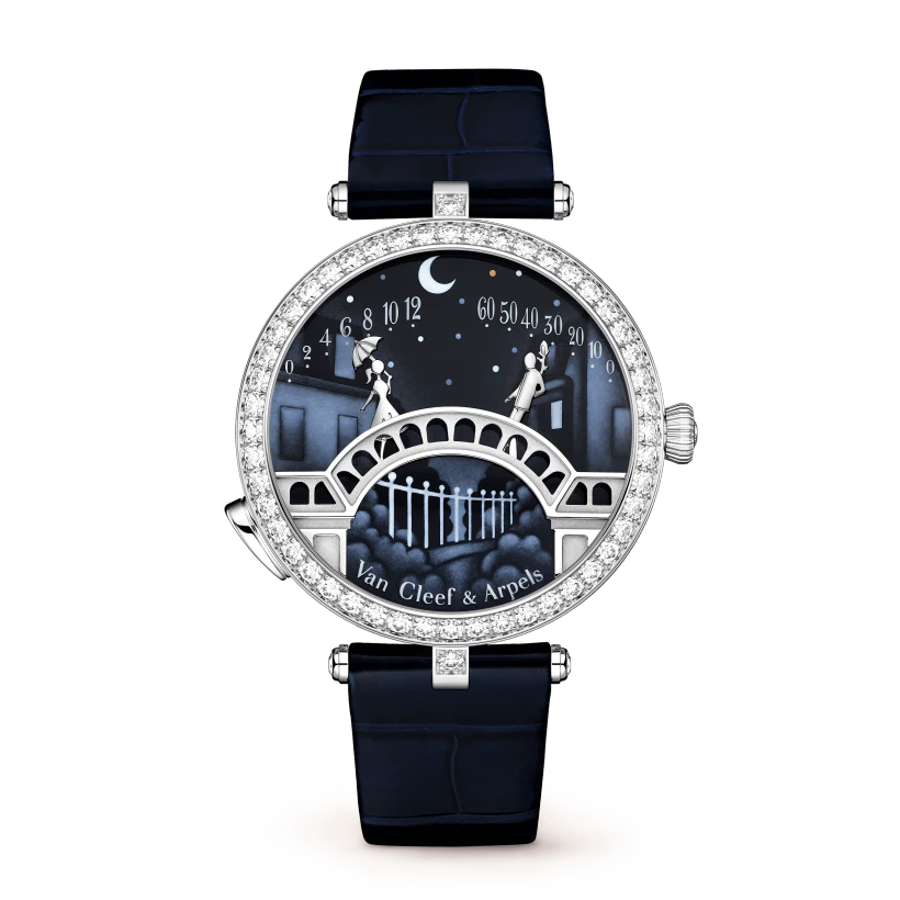 Van Cleef & Arpels Lady Arpels Pont des Amoureux watch White gold, Diamond VCARO8TY00