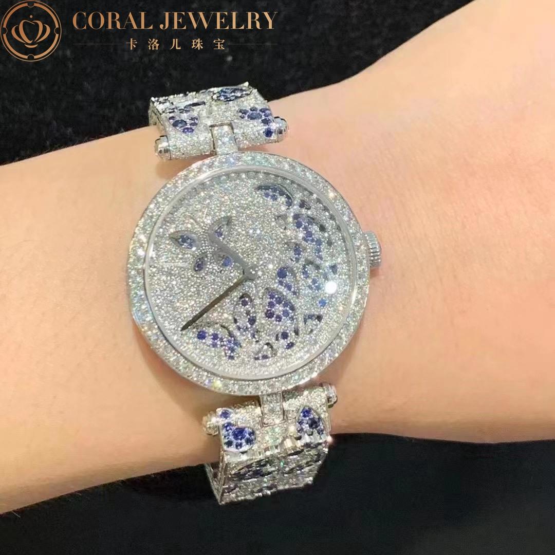 Van Cleef & Arpels Lady Nuit des Papillons Watch White gold, Diamond, Sapphire VCARO8O100