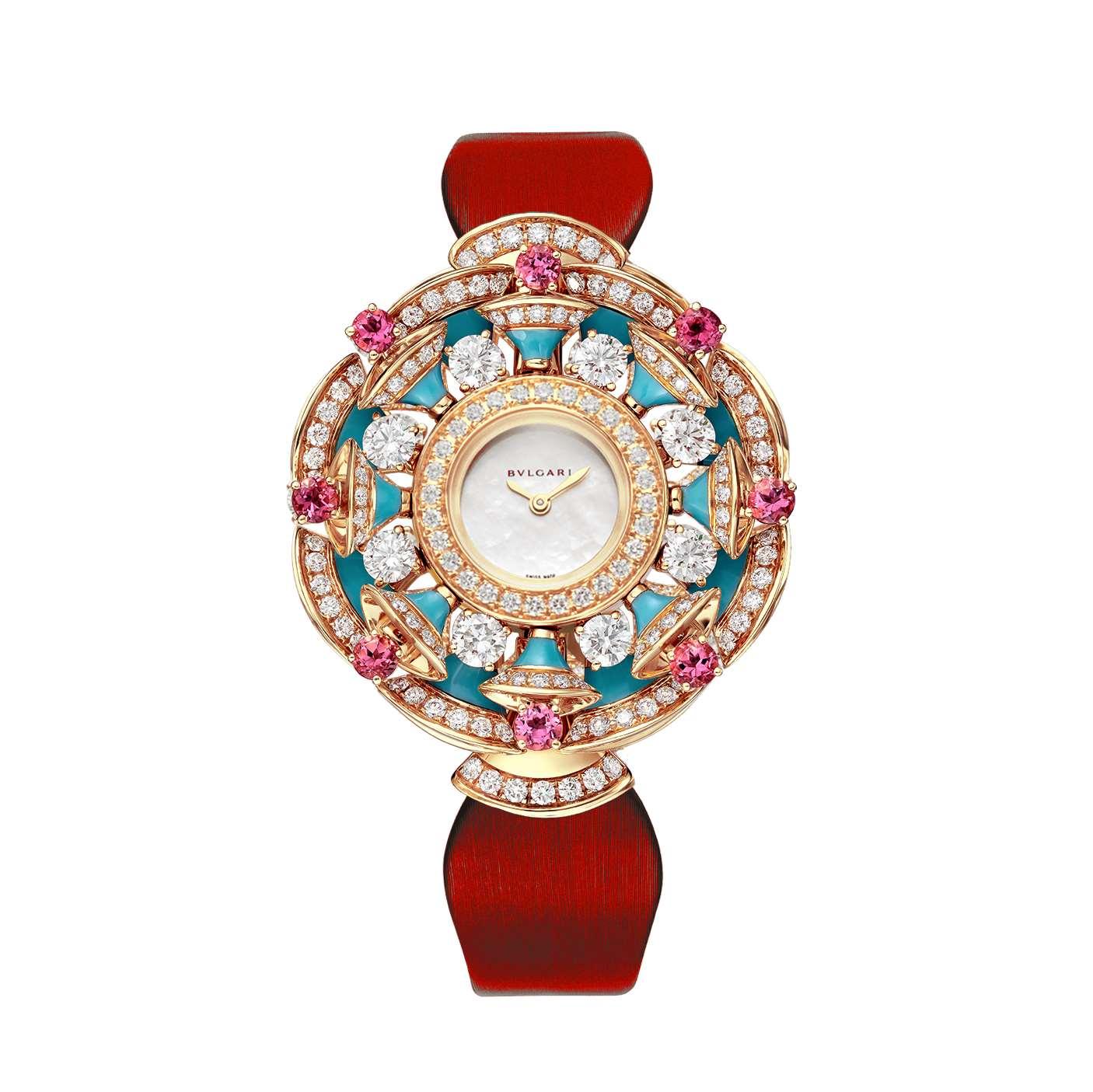 Bvlgari Divas’ Dream Watch Pink Tourmalines and Turquoise 102079