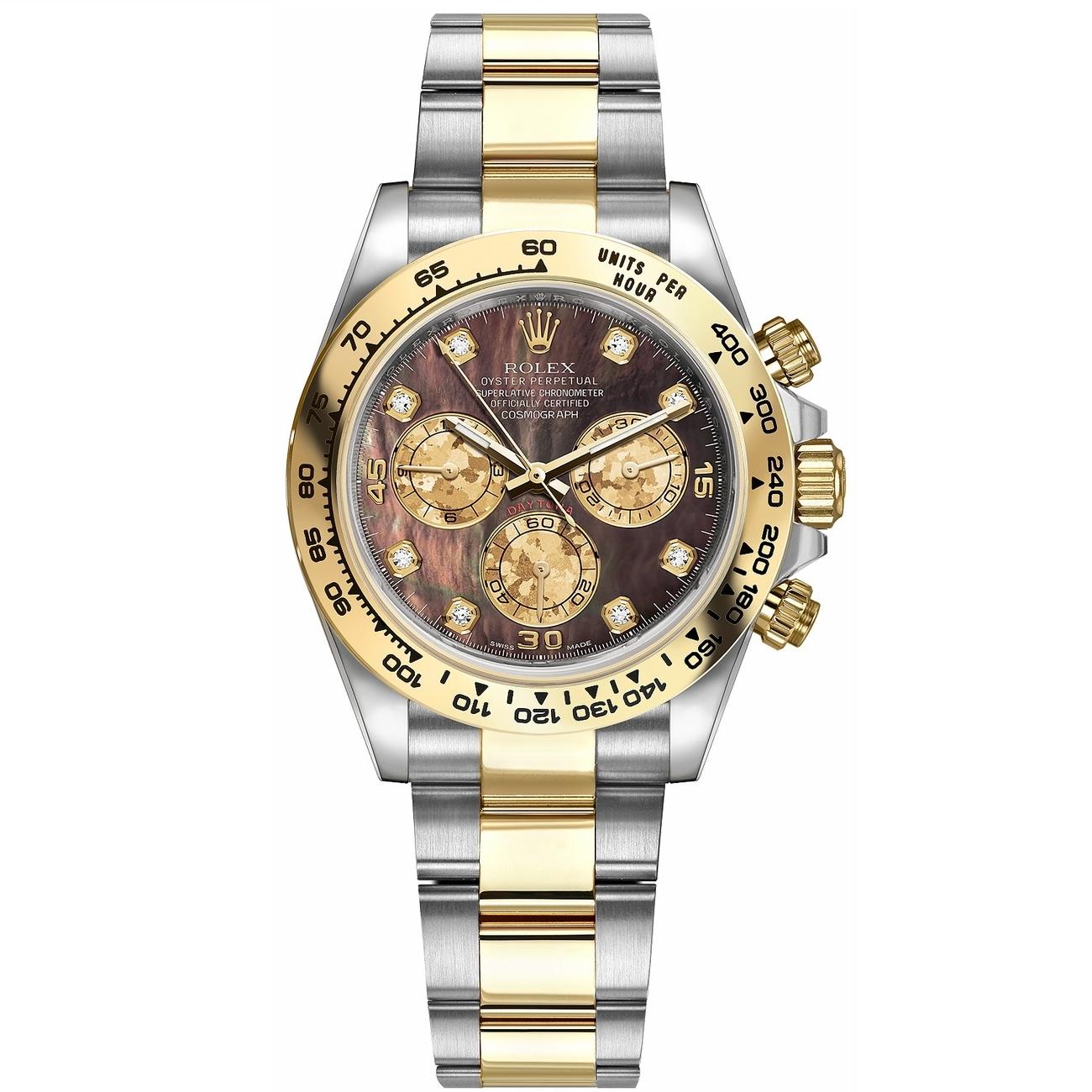 Rolex Cosmograph Daytona Cosmograph Black Mother Of Pearl Diamond Dial Men's Watch M116503-0009