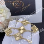 Van Cleef & Arpels Vintage Alhambra bracelet, 5 motifs Yellow gold, Diamond VCARP4KN00 - Image 5