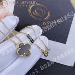 Van Cleef & Arpels Vintage Alhambra pendant Yellow gold, Onyx VCARA45800 - Image 3