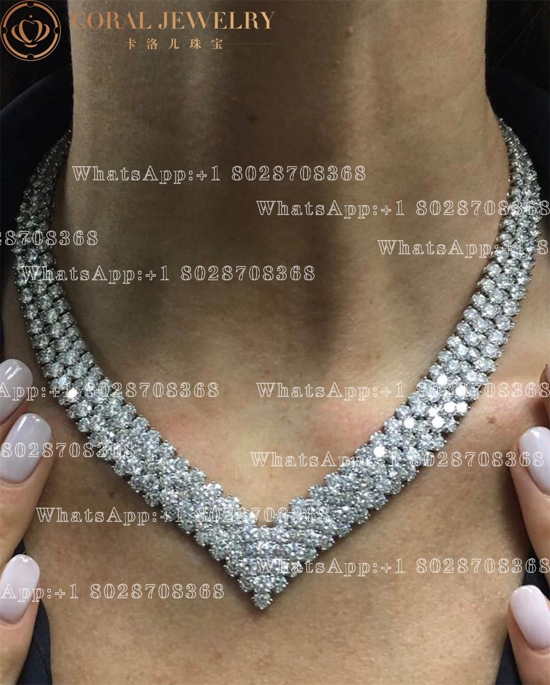 Van Cleef & Arpels À Cheval transformable necklace Platinum, Diamond VCARO9CP00