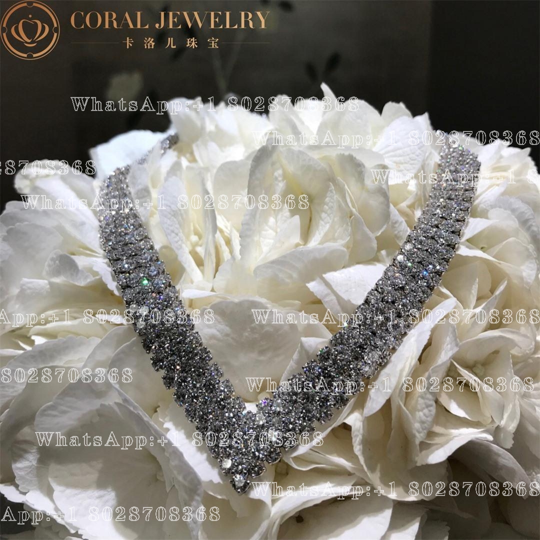Van Cleef & Arpels À Cheval transformable necklace Platinum, Diamond VCARO9CP00
