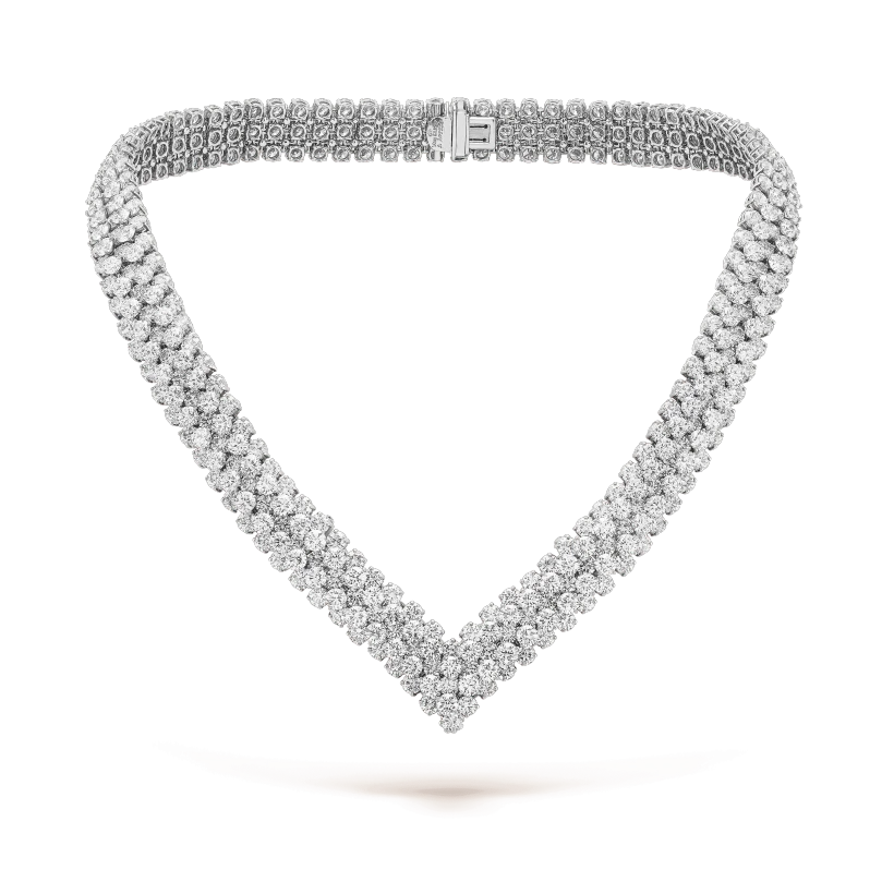 Van Cleef & Arpels À Cheval transformable necklace Platinum, Diamond VCARO9CP00
