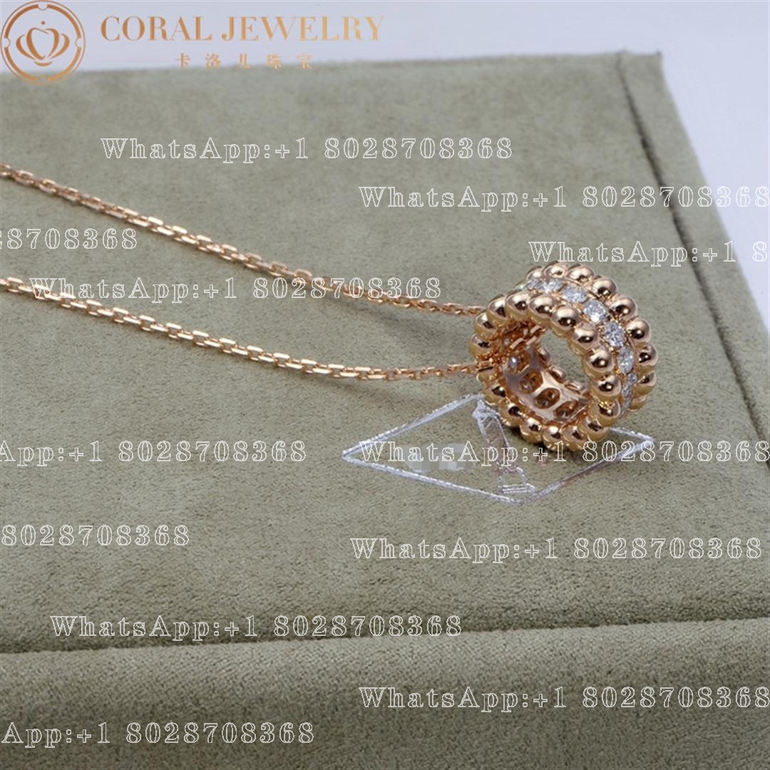 Van Cleef & Arpels Perlée diamonds pendant Rosegold, VCARO25000