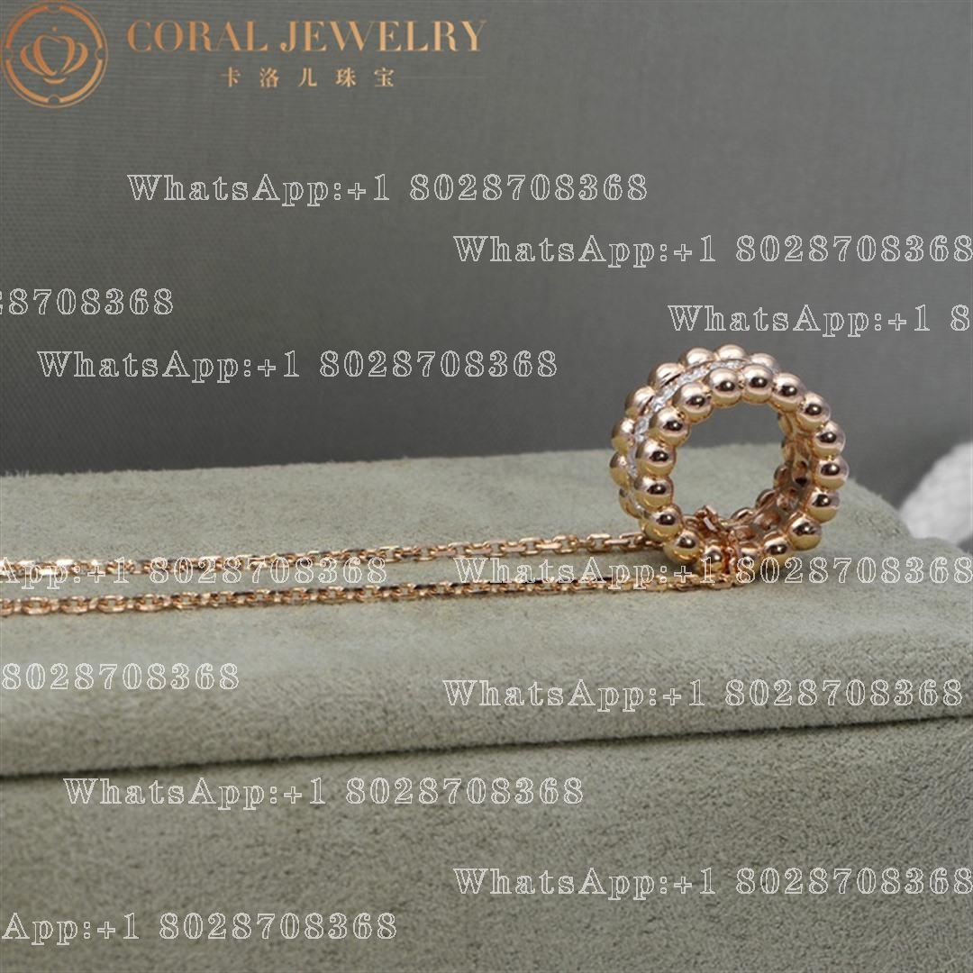 Van Cleef & Arpels Perlée diamonds pendant Rosegold, VCARO25000