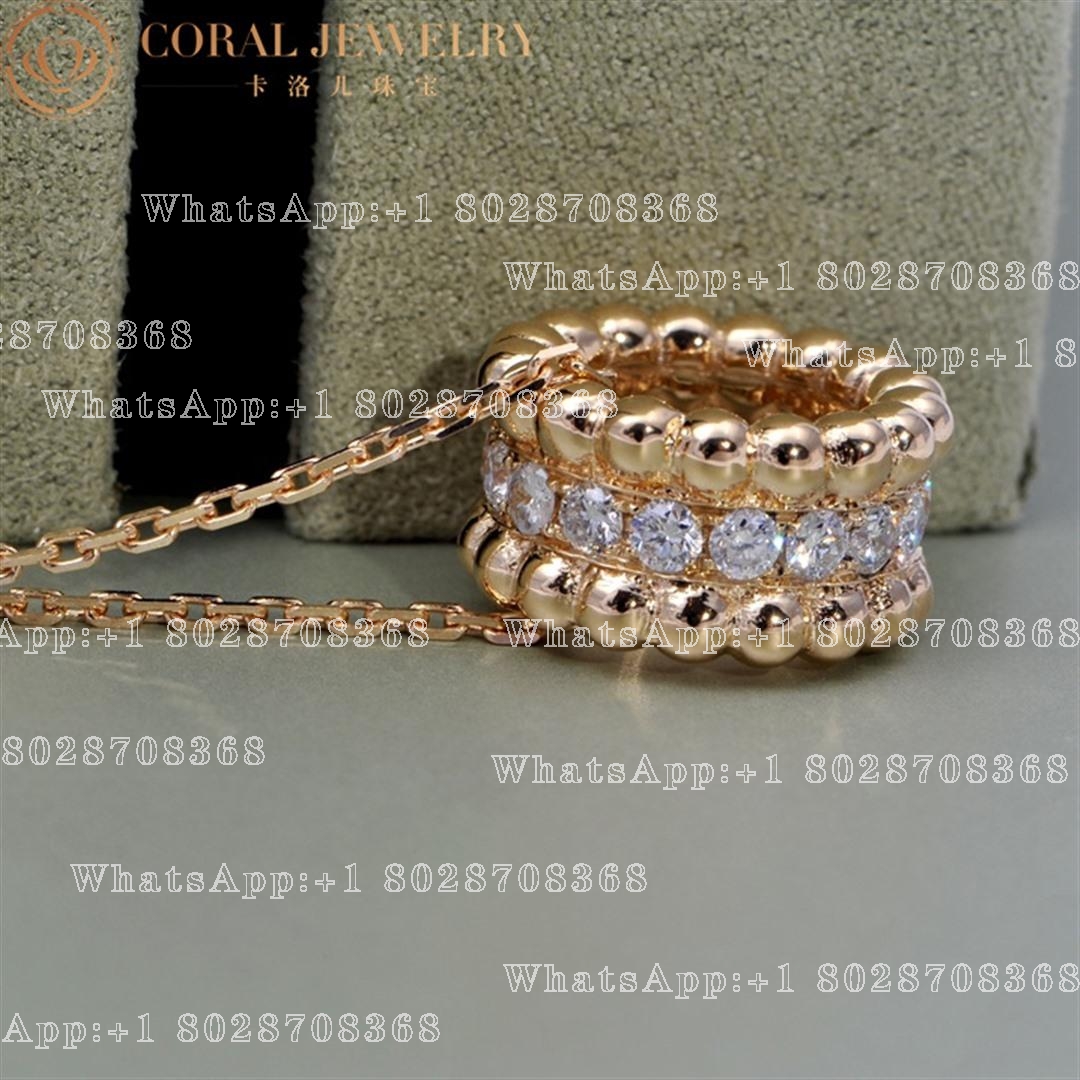 Van Cleef & Arpels Perlée diamonds pendant Rosegold, VCARO25000