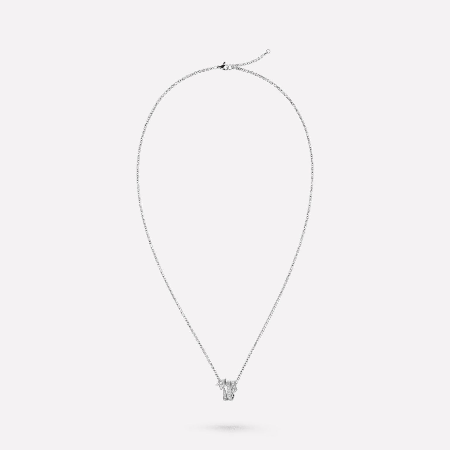 Chanel Comète Étoile Filante Necklace 18k White Gold, Diamonds J10813