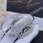 Chanel Plume De Chanel Bracelet 18k White Gold, Diamonds J4141 - Image 6
