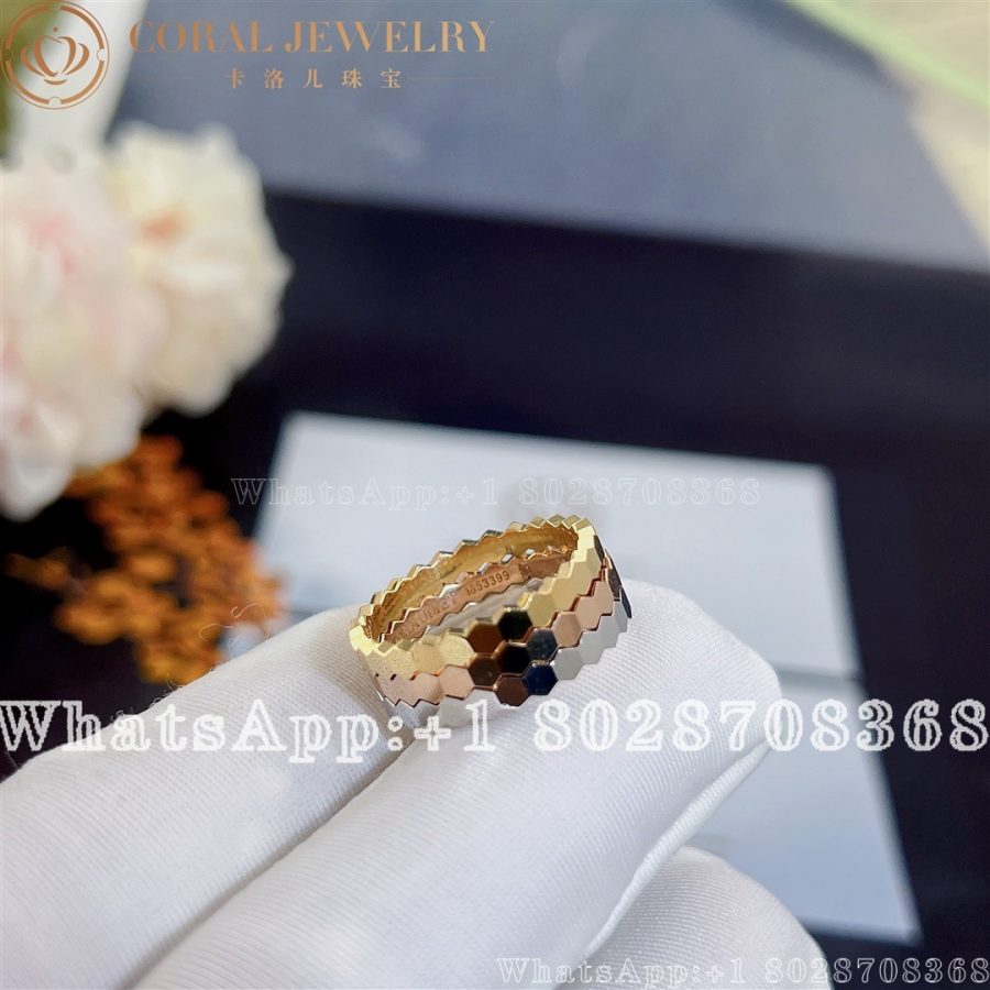 Chaumet Bee My Love Ring Yellow gold, diamonds, 2.5 mm 081885 - Image 3