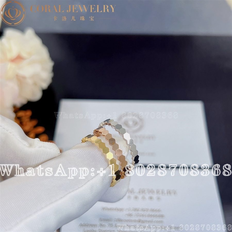 Chaumet Bee My Love Ring Yellow gold, diamonds, 2.5 mm 081885 - Image 4