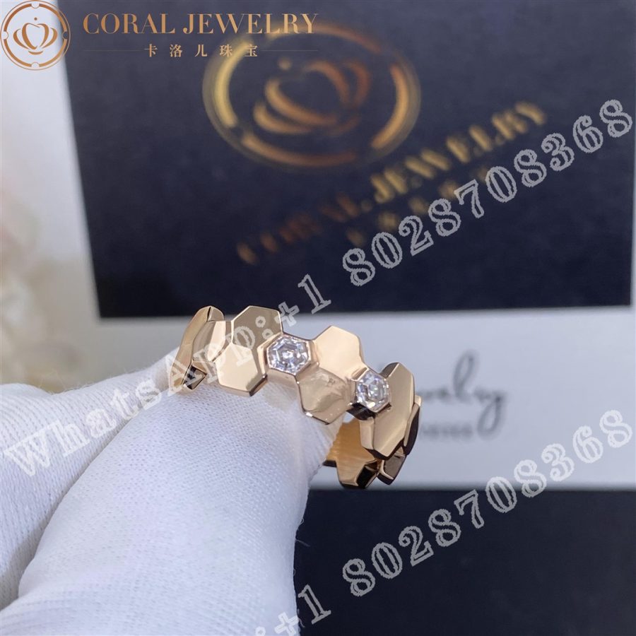 Chaumet Bee My Love Ring Rose gold, diamonds 085091 - Image 3