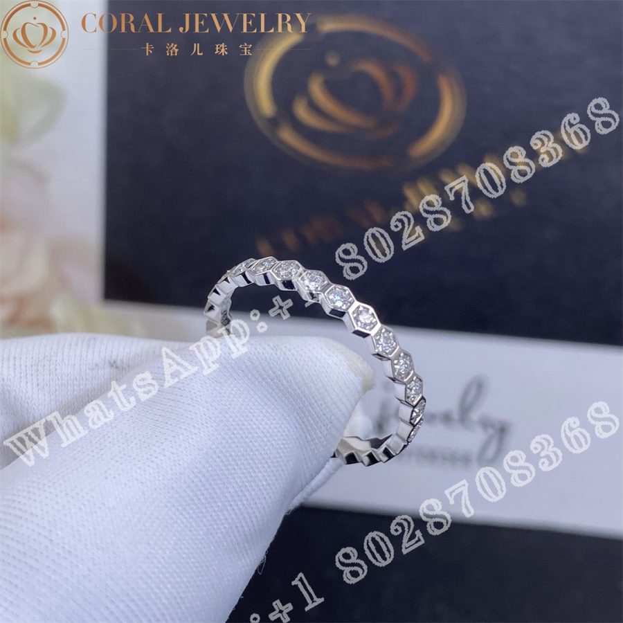 Chaumet Bee My Love Ring White gold, diamonds, 2.5 mm 081891 - Image 4