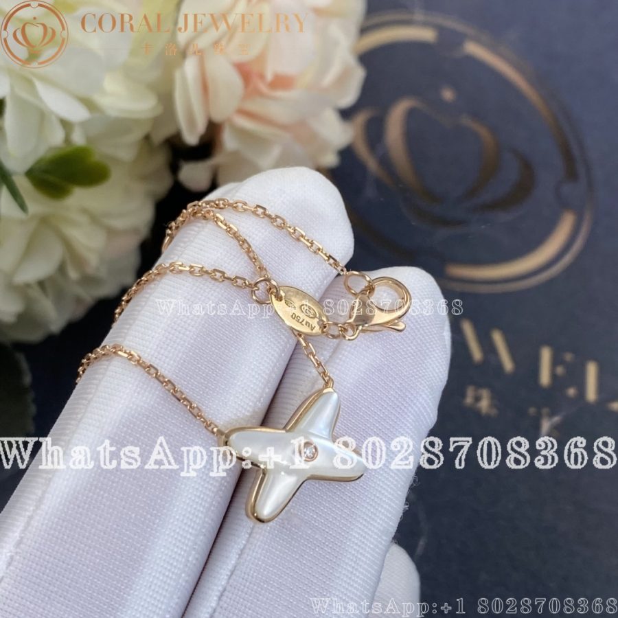 Chaumet Jeux De Liens Pendant Rose Gold, Mother-of-pearl, Diamond 082930 - Image 4