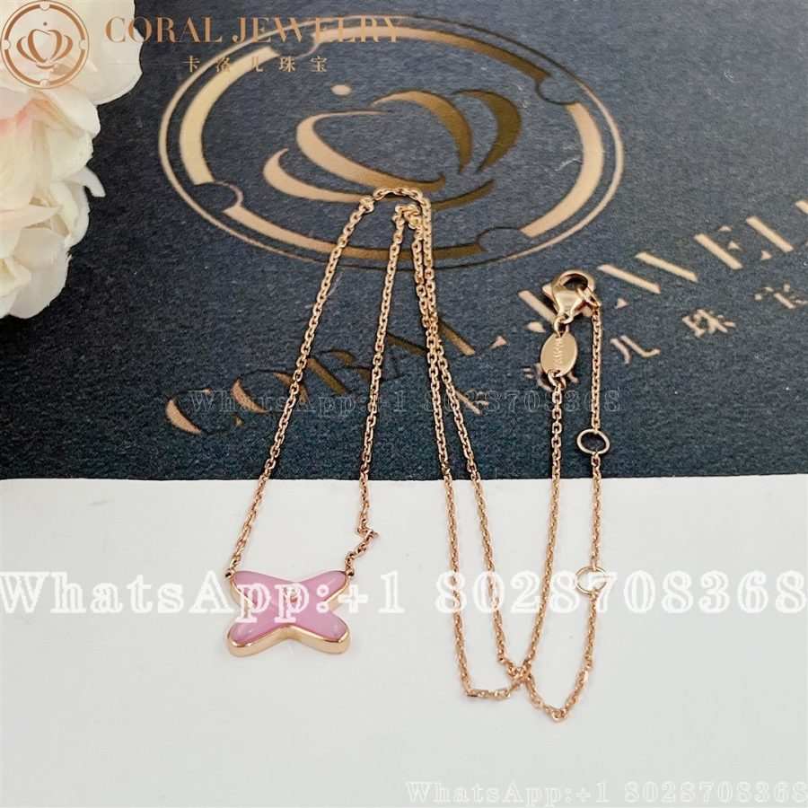 Chaumet Jeux De Liens Pendant Rose gold, pink opal, diamond 082996 - Image 5