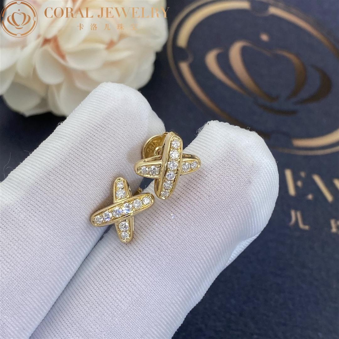 Chaumet Jeux De Liens Earring Yellow Gold, Diamonds 080047