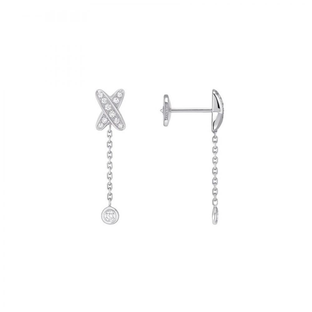 Chaumet Jeux De Liens Earrings White Gold Diamonds 082225