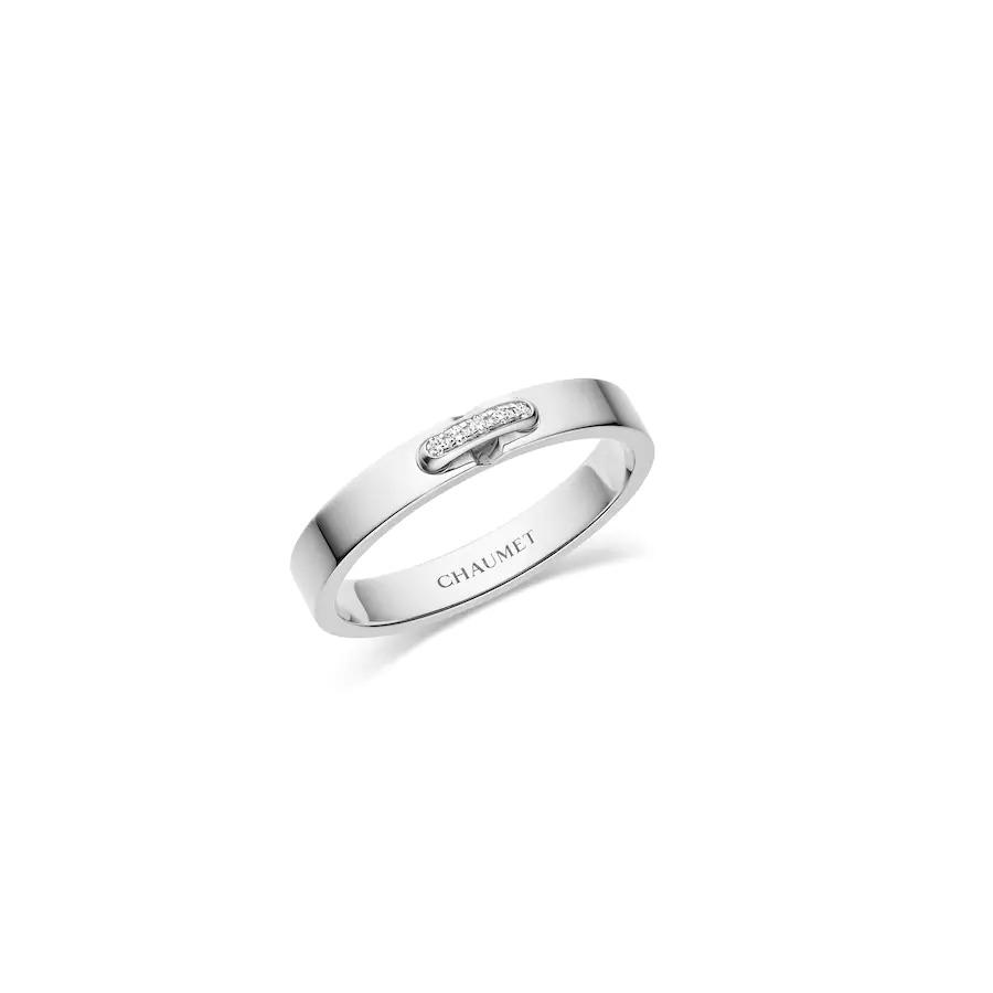 Chaumet Liens Évidence Wedding Band Platinum, Diamonds, 3 MM 081685