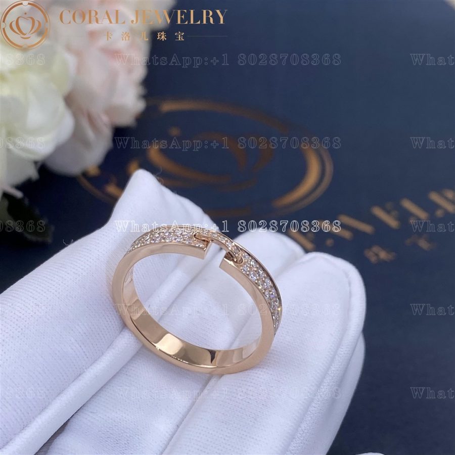 Chaumet Liens Évidence Wedding Band Rose Gold, Diamonds, 3.4MM  083605 - Image 3