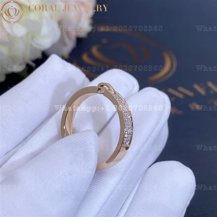 Chaumet Liens Évidence Wedding Band Rose Gold, Diamonds, 3.4MM  083605 - Image 5