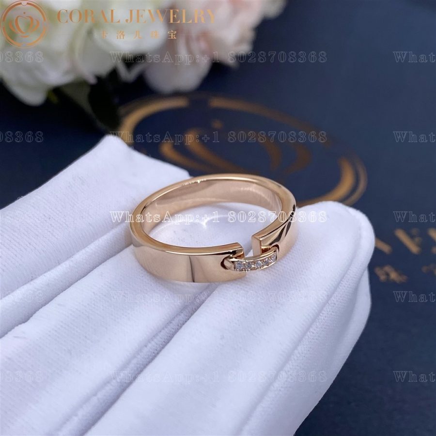 Chaumet Liens Évidence Wedding Band Rose Gold, Diamonds, 4MM 080542 - Image 3