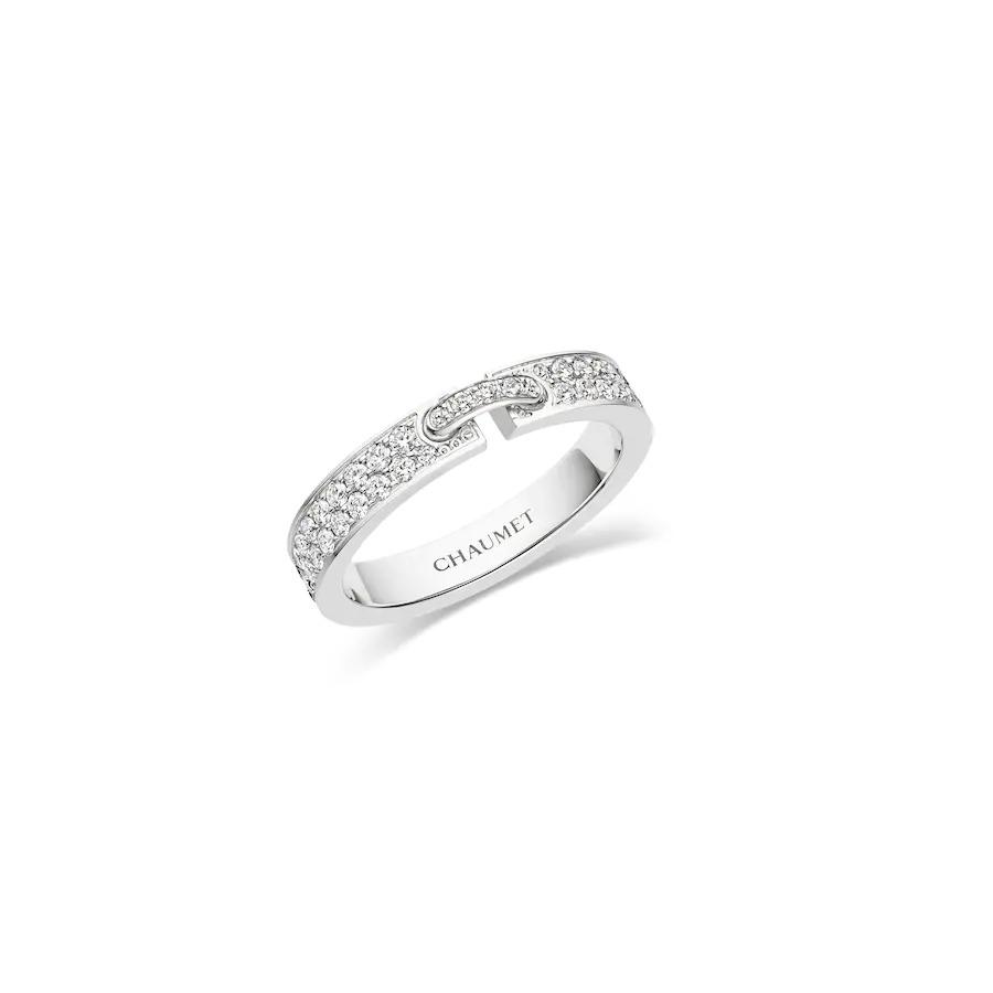 Chaumet Liens Évidence Wedding Band White Gold, Diamonds, 3.4MM 081760