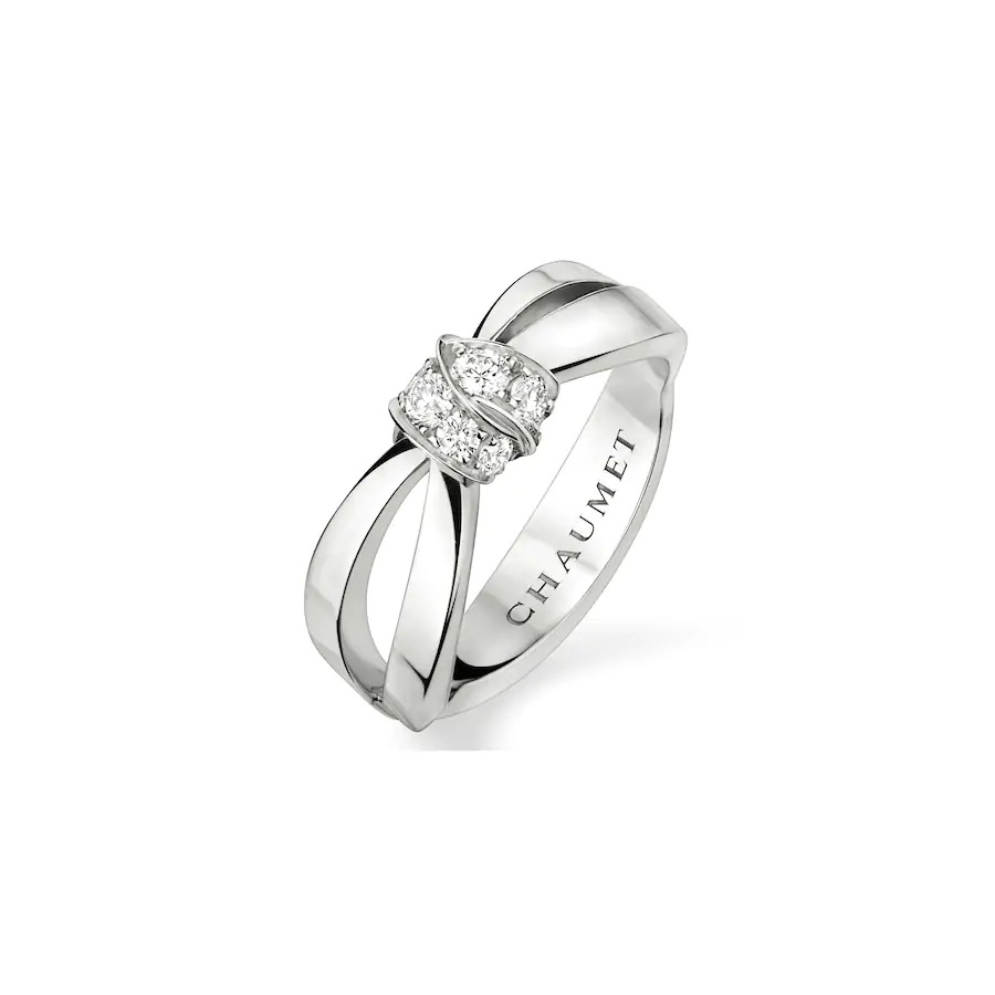 Chaumet Liens Seduction Ring White Gold Diamonds 083053 Coral (1)