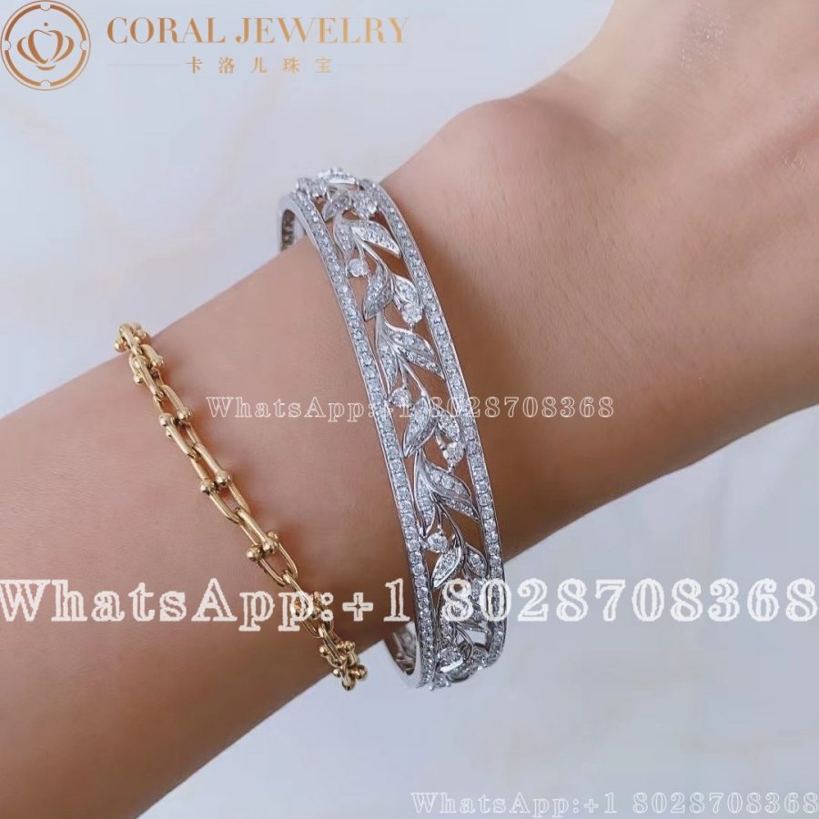 Chaumet Jardins Laurier Bracelet White Gold, Diamonds 084314 - Image 8