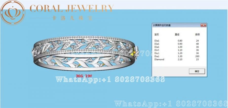 Chaumet Jardins Laurier Bracelet White Gold, Diamonds 084314 - Image 10