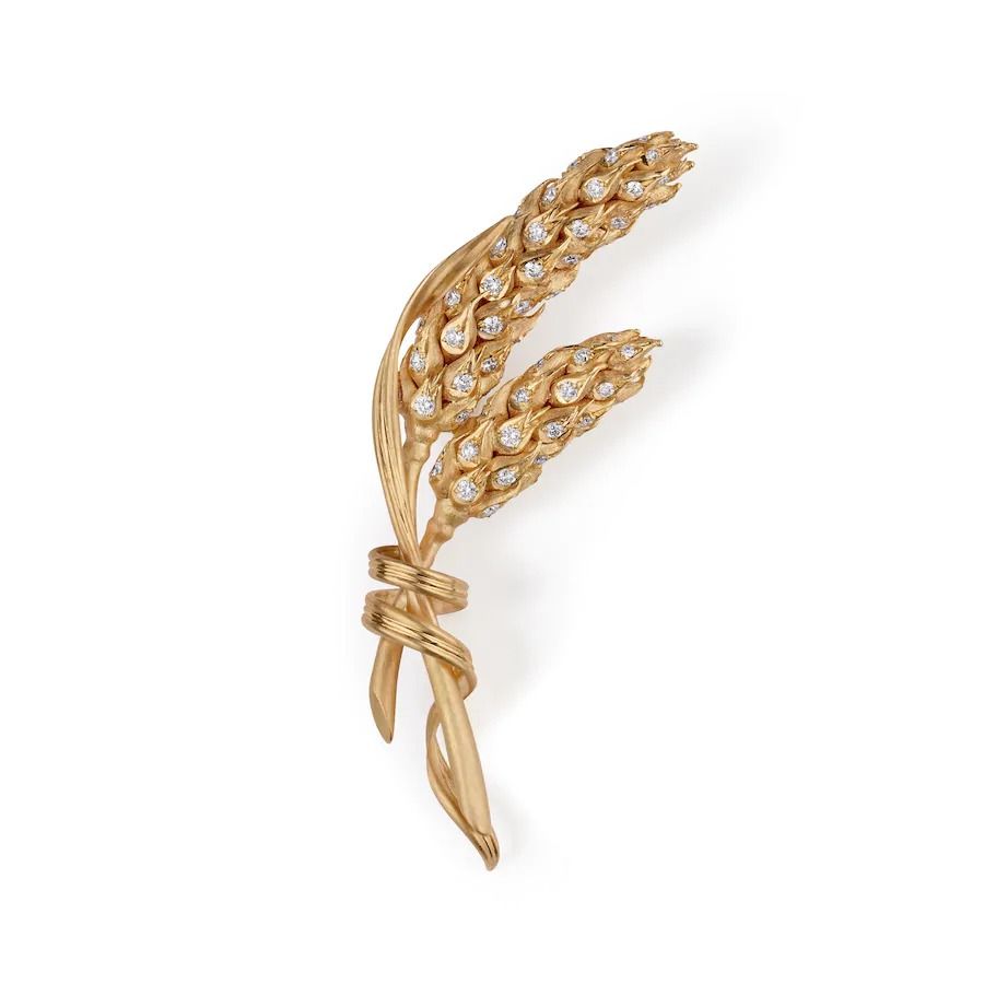 Chaumet Jardins l'Épi de Blé de Chaumet Brooch Yellow Gold, Diamonds 083425