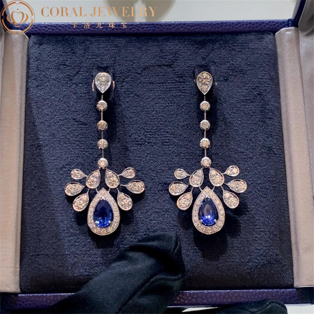 Chaumet Joséphine Aigrette Impériale Earrings White Gold, Sapphires, Diamond 083460