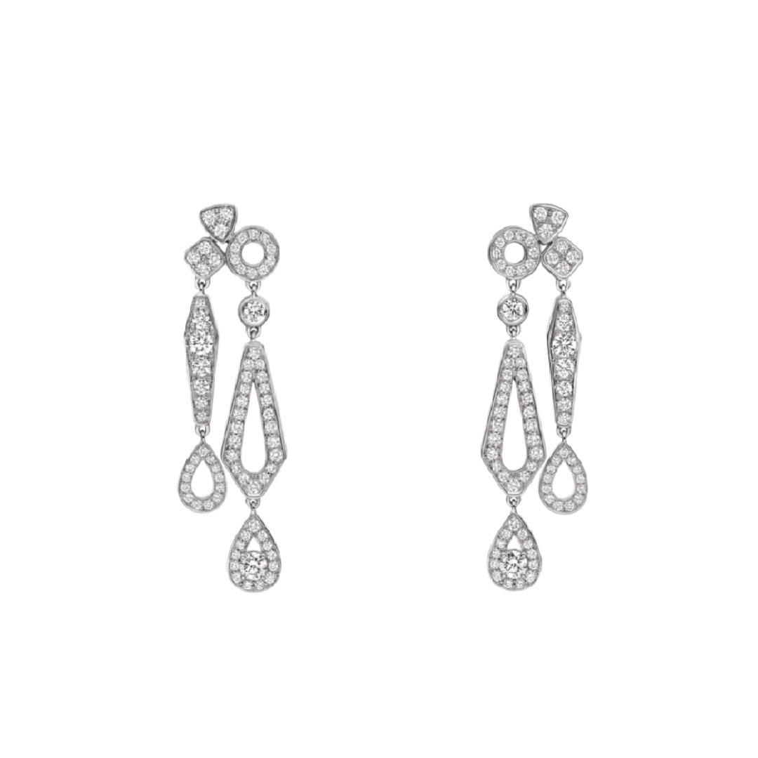 Chaumet Josephine Boucles Doreilles Earrings White Gold Diamonds 081787 Coral (1)