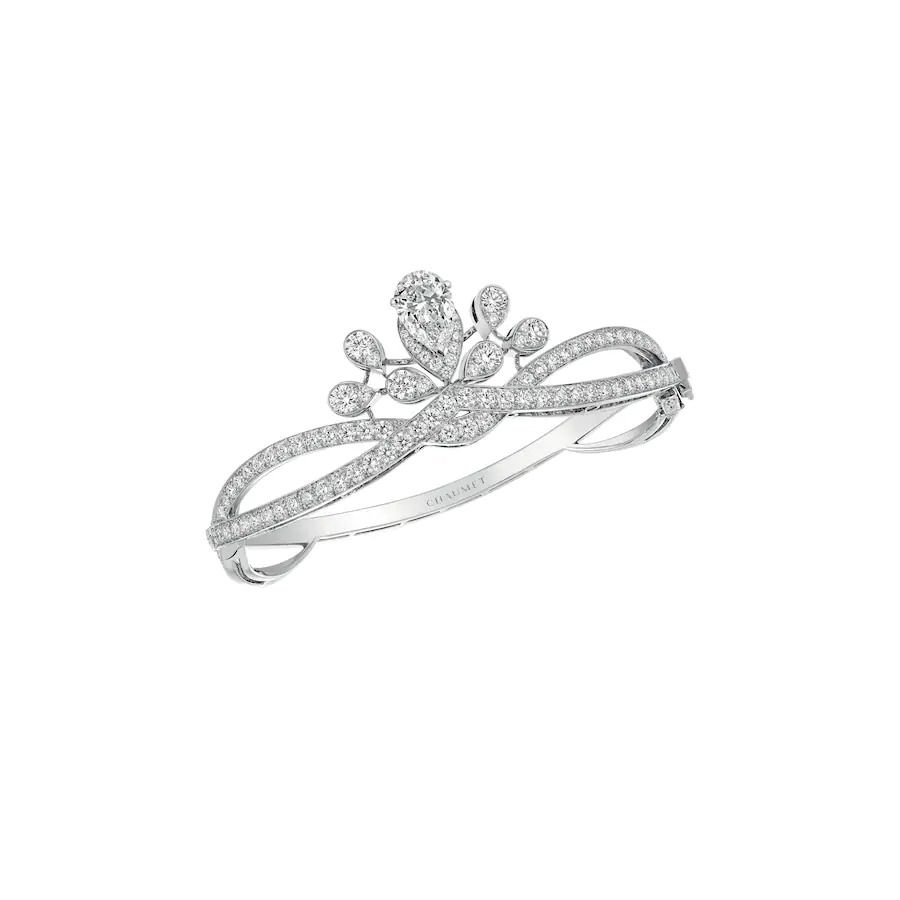 Chaumet Josephine Aigrette Imperiale Bracelet Platinum White Gold Diamonds 082663