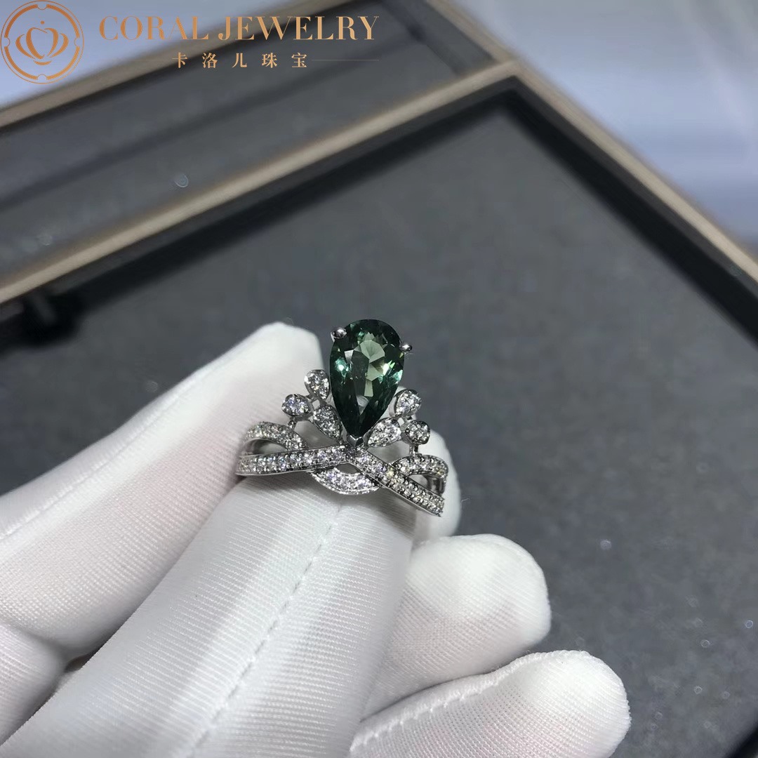 Chaumet Joséphine Aigrette Impériale Ring Platinum,Emerald, Diamonds 082677