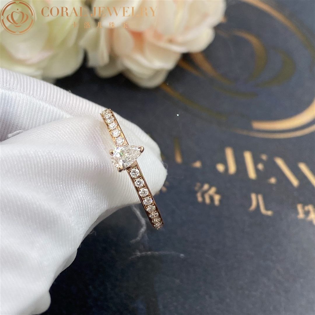 Chaumet Josephine Eclat D'eternité Ring in Pink Gold and Diamonds 084724