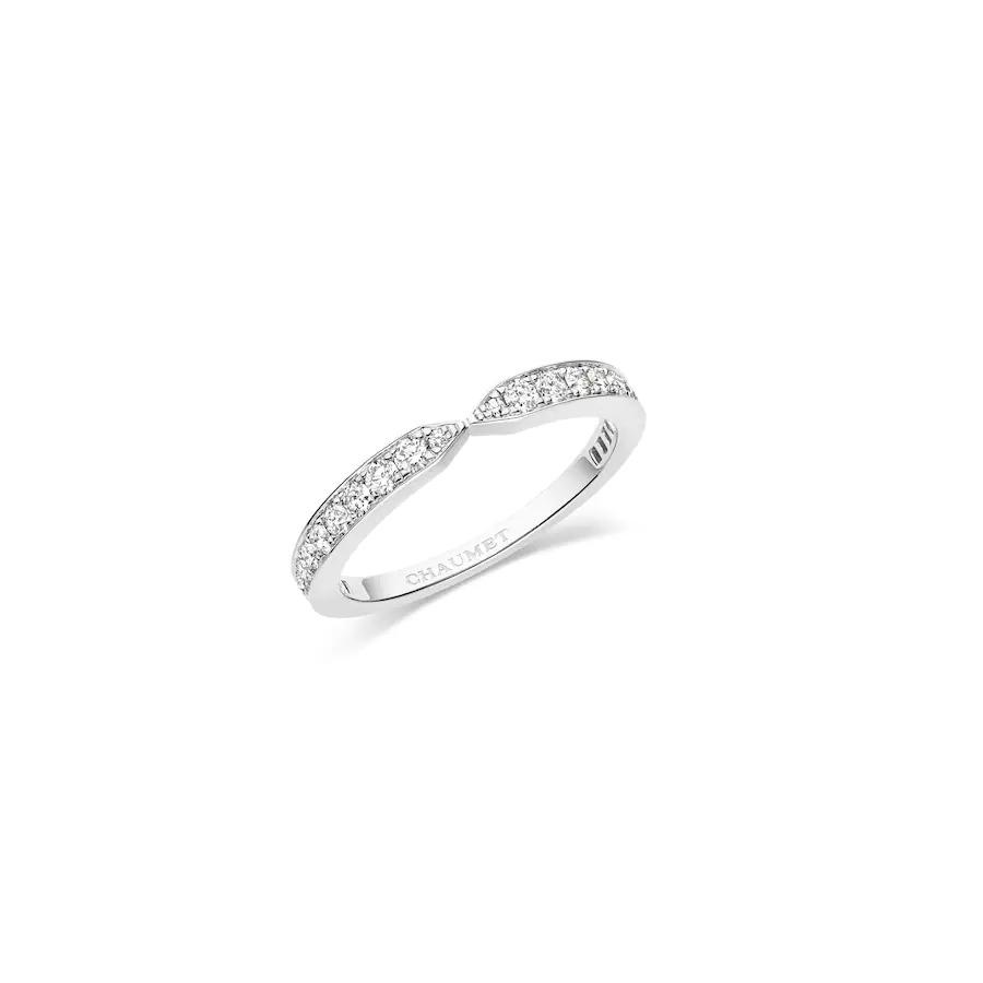 Chaumet Joséphine Triomphe De Chaumet Wedding Band Platinum, Diamonds, 2.5 MM 082640