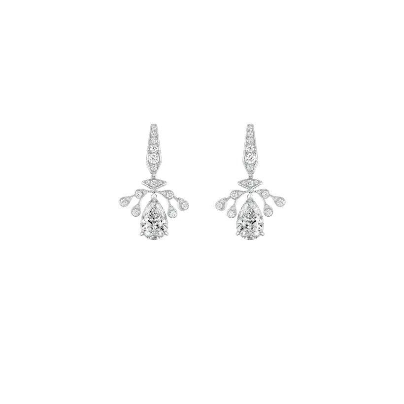 Chaumet Joséphine Aigrette Impériale Earrings Platinum, Diamonds 082612