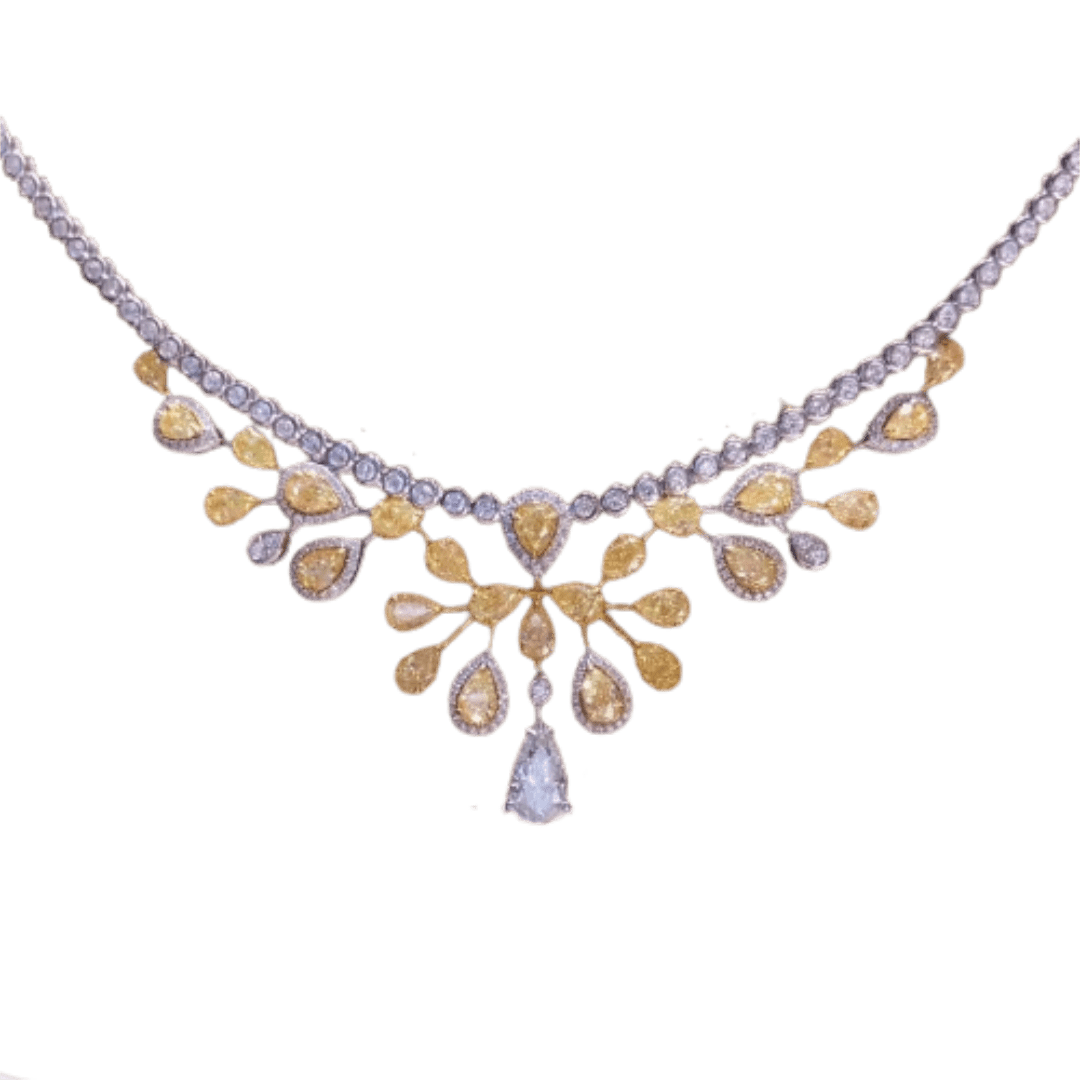 Chaumet Joséphine Aigrette Impériale Necklace White Gold,Yellow Diamonds