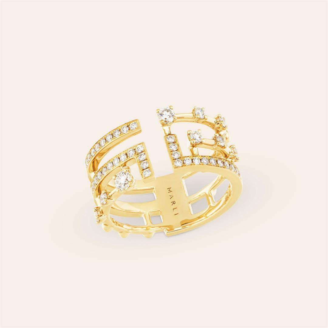 Marli Avenues Ring In Yellow Gold AVEN-R2