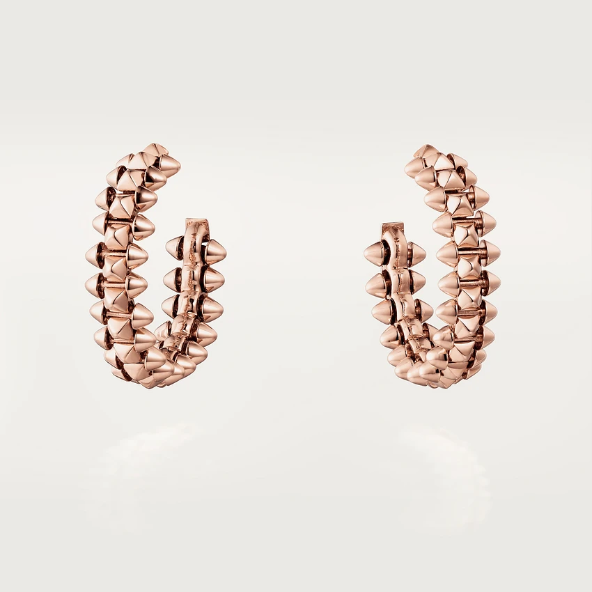 Cartier Clash De Cartier Earrings Small Model Rose Gold B8301415